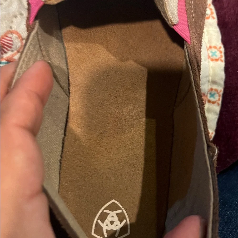 Ariat Cruiser Moc Toe Women's 8.5 B Suede Southwestern Brown Shoes 10029750 - Picture 6 of 6